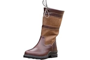 Bow & Arrow Equestrian Riding Boots | Ladies Short Country Boots With Cap Toe Low Block Heel Pull Tab | Women Winter Mid Calf Shoes Made With Leather Material