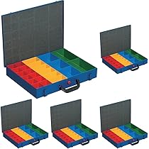 Valigetta Attrezzi In Metallo Con 23 Scomparti - EuroPlus 23, Blu, 44x63 Cm - Foto 3