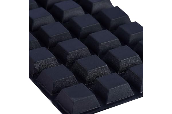 INCREWAY 32 st svarta silikonfötter självhäftande stötfångare självdämpande ytskydd, 20 x 20 x 8 mm (trapetsformad)