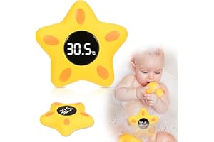 YUFFQOPC Digital Baby Bath Thermometer - Floating Toy With LED, High-Precision Water Temperature Measurement for Newborns and Infants - Room Temperature Monitor