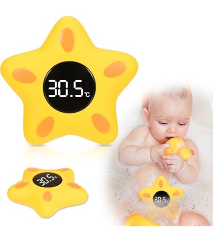 Baby Water Thermometer For Bath Baby Bath Thermometer With Temperature Alert - Floating Duck Toy For Safe Bath Time Water Temperature Alarm