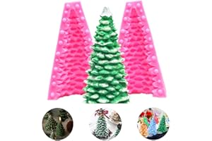 SUNSK Silicone Albero di Natale Stampi 3D Candela Stampi Sapone Fondente Gelatina Stampi per Matrimonio Compleanno Regalo Di Natale Decorazione