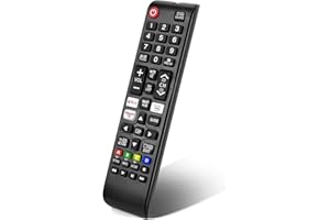 BINGKELE Universal Remote for Samsung TV Remote Control with Netflix, Prime Video Rakute TV Button, Samsung Remote Controls for Smart TV LED LCD UHD Hdtv QLED 3D 4K 8K TVs All (Samsung TV Remote)