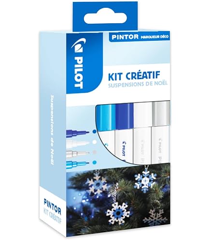 Set De 6 Marqueurs Peinture PILOT Pintor - Multi-surfaces, à Base D'eau, Couleurs Vives, Pointe Moyenne - Parfait Pour Le DIY