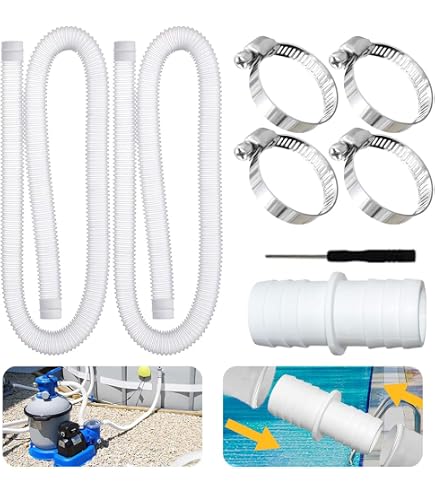 Schlauch 32 Mm, 1.5 M Lang – Für Intex Pool Pumpen, Stahlwandbecken & Sandfilteranlagen