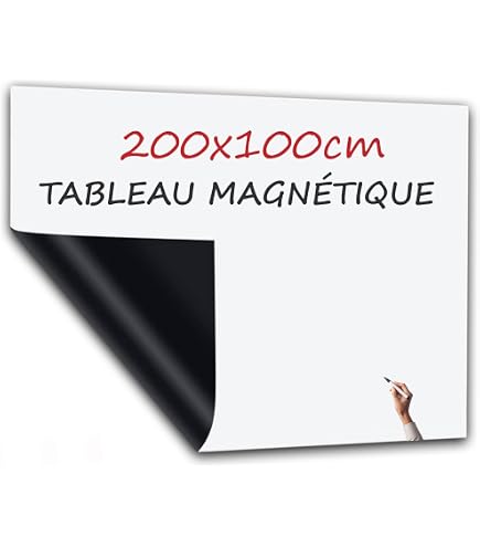 Warasee Magnétique Film Tableau Noir 60x100cm, Tableau Craie Mural