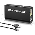 sartyee Ps2 To Hdmi Converter Adapter, Alife Video Converter Ps2 To Hdmi Converter With 3.5Mm Audio Output For Hdtv Hdmi Monitor Supports All Ps2 Display Modes