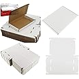 200-WHITE C7 MINI BOX 101x101x22mm RM LARGE LETTER POSTAL CARDBOARD PIP