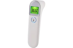Grundig infraröd termometer 3-i-1 – digital termometer för panna och öra – med 1 sekund mättid – LCD-display med 3 färgskärma