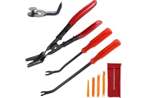 LPZMPZ Hebelwerkzeug Auto Demontage Türverkleidung Werkzeug Auto Zierleistenkeile Loesezange Pry Tool mit Stemmhebel Lösehebel Kunststoffkeile Lösewerkzeug Set für KFZ Türverkleidung Clips Satz