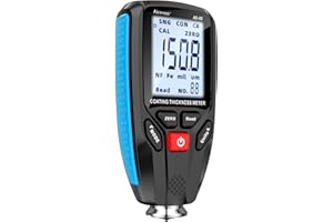 Aicevoos Spessimetro per Vernice Auto Portatile 0-1300um Digitale LCD Misuratore di Spessore del Rivestimento Tester di Spessore della Vernice per Auto