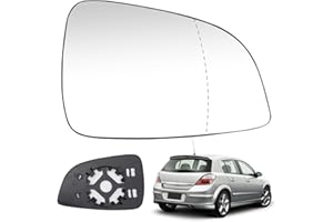 SOEKODU Cristal de Espejo Reemplazar para Opel Astra H/GTC 2009-2013, Retrovisor Exterior Ajustable Adecuado, Lente de Marcha Atrás espejo de Cristal de Marcha Atrás (Derecha)