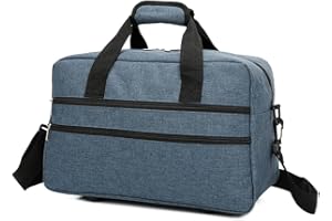 RAYKONG - Borsa da cabina, 40 x 20 x 25 cm, bagaglio a mano per aereo, borsa da cabina, tracolla regolabile e rinforzata