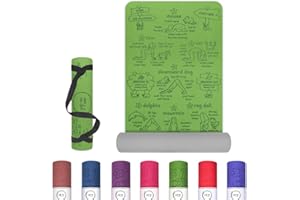 yogi-me Kids Yoga Mat - Eco-Friendly, Non-Toxic, Durable TPE, Non-Slip, 6mm Thick - Ideal for Children, Girls, Exercise, Mindfulness - Free Carry Strap Included