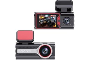 GÉNÉRIQUE Dashcam Voiture 4K,Dashcam 4K/1080P WiFi Dash cam Voiture,GPS Tracker Vision Nocturne,Angle Large 170°+140°,G-Capteur,Enregistrement en Boucle,2.0 IPS,Camera Voiture