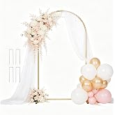 Wedding Arch Stand, XRCHAA 2M Arch Backdrop Stand Metallic Gold Balloons Wedding Arches for Birthdays and Holiday Decorations