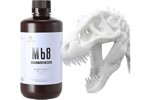 RI RESIONE RESIONE Tough 3D Printer Resin, Not Brittle ABS Like Tough & Rigid 3D Resin for LCD 3D Printing UV 405nm(White 1000g)