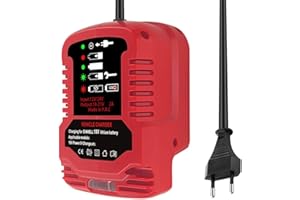 URUN Mini-Ladegerät für Einhell 18V, 2A Akku Adapter Kompatibel mit Einhell Power X-Change 18 Volt Akku 4511396 4511437, Batterie Ladegerät