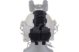 KRYDEX Taktische Helm Batterie Tasche, Gegengewicht Tasche Ausgleichsgewicht Tasche mit Klettverschluss für MK2 Taktische Helme