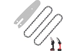 UNISOPH 2 Stück Sägeketten 6 Zoll Kettensäge Kette mit Schwert,37 TG 1/4 Ersatzkette Profi Kette Passend, für Kettensäge Kompatibel mit Allen 6 Mini Kettensägen Zimmerei und Landschaftsbau