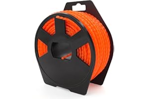 Zeqeey Filo per decespugliatore quadrato Twist 0,3 cm, in nylon resistente, diametro 3,0 mm x 32 m