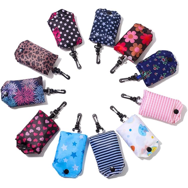 XUHN Sacs De Courses Pliables 2 Pièces Sac à Provisions Réutilisables Sac Shopping Léger 45 × 35cm Sacs à Provisions Pliables Tote Bag Pliable, Écologique, Étanche, Lavable, Durable