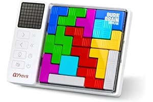 IQBrainPuzzles® QY Toys Smart Puzzle Logik Version mit 3000 Herausforderungen, Brettspiele für Kinder ab 6 Jahren und Erwachsene, Reisespiel, Tetris Puzzle, Elektrische IQ Spiele