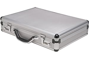 RoadPro SPC-931R 17.5" x 4" x 13" Silver Aluminum Briefcase,Medium