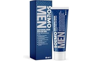 Amazon Brand - Solimo Men Hair Removal Cream Legs, Arms, Back and Chest, 80ml