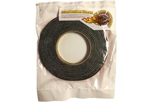 LavaLock Self Stick BBQ Gasket High Temp Smoker Gasket Charcoal Grill Seal 10 ft x 1/8 x 1/2w Self Stick Grey