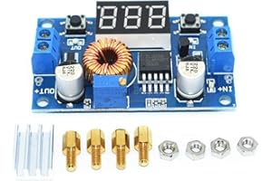 ICQUANZX Alimentatore regolatore di Tensione Regolabile DC DC Module 5A 75W con convertitore Step Down Display Digitale