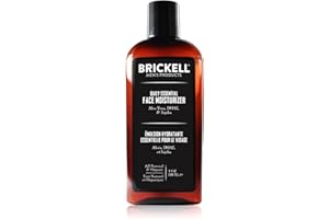 BRICKELL MEN'S PRODUCTS Brickell Men’s Daily Essential Face Moisturizer - Natürliche & organische Feuchtigkeitscreme - Männer Gesichtscreme - Mit Hyaluronsäure, Grüntee Extrakt & Jojobaöl - 118 ml - Parfümiert