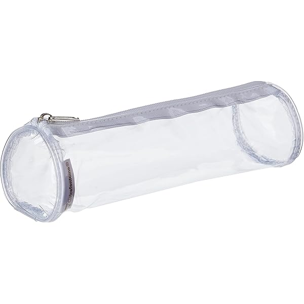 Lot De 3 Trousses Transparentes En Nylon Imperméable En Plastique Pvc Avec Fermeture Eclair Trousse Transparente En Plastique Pour Fournitures De Bureau Noir Blanc Gris Sac Fourre Tout