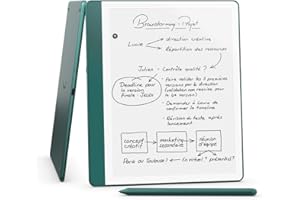 Amazon Kindle Scribe (64 Go) | Écran repensé avec bordures uniformes | Écriture dans les livres et documents |Stylet premium inclus | Vert métallisé