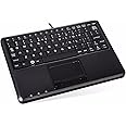 Perixx PERIBOARD-526 UK, Wired Mini USB Keyboard With Trackball - X Type Scissor Keys - 11.18x7 - View #5