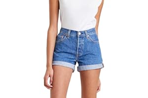 Levi's 501 Rolled Short Pantaloncini di Jeans Donna