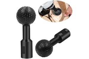 Lxoraziy Cabezal De Amolado Esférico Para Carpintería, Rebabas Esféricas para Tallar, Talla De Madera Broca De Pulido Cabezal De Molienda, para Amoladora Angular 115/125 (14 mm de Diámetro)