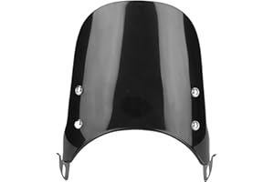 Qiilu Motorcycle Windshield, Universal Motorcycle Windscreen Windshield Wind Deflector for