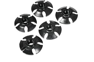 VIFERR Cestino per Bastoncini, 5 Pezzi Punte per Bastoncini da Trekking Copertura Protezioni Gommini in Gomma da Trekking Accessori per Bastoni da Passeggio Escursionismo