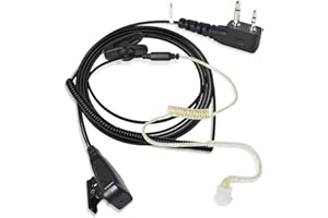 HYS Auricolare Walkie Talkie con microfono e PTT, armatura bilanciata compatibile con Midland G7 pro G8 G9 Pro M24 Plus M48 M99 G6 XT G7 XTR Alan HP450 radio bidirezionale