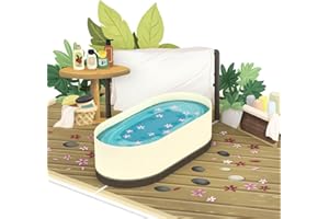 ‎PAPERCRUSH papercrush® Pop-Up Karte Wellness Gutschein - 3D Gutscheinkarte zu Weihnachten (Sauna & Spa) - Wellnessgutschein für Massage & Beautybehandlung, Geldgeschenk für Frauen, beste Freundin, Männer & Paare
