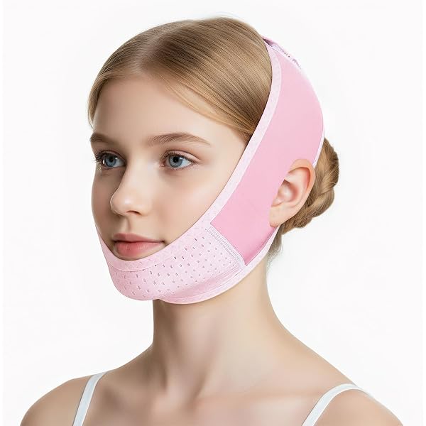 V-Line Gesichtsmaske, Wiederverwendbar – Straffungsband Für Kinn & Gesichtskontur, Hautfreundlich