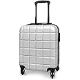 AVIO Atlas Cabin Suitcase 45x36x20cm - Lightweight Double-Wheel Luggage Bag w/Combi Lock, 3 Internal Pockets, Telescopic Handle w/ 3 Heights, Durable ABS Hard Shell RyanAir, EasyJet, British Airways