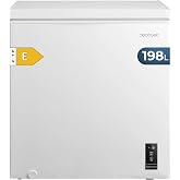Cecotec Horizontal Freezer 198L Bolero CoolMarket Chest 198P White E. Basket with Handles, Electronic Control LED, UltraConta