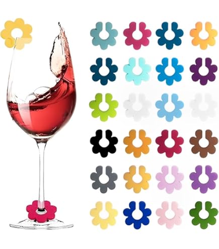 Segnabicchieri In Silicone Per Feste - 18 Pezzi Riutilizzabili - Design Divertenti Con Labbra E Barba - Ideali Per Matrimoni E Compleanni - Foto 8