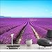 Produktbild Lqwx   Moderne stereoskopischen 3D-romantischen Garten/Lavendel Hintergrund Tapete Schlafzimmer Wohnzimmer 3D Wallpaper infantil-120cmX100cm