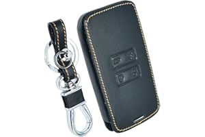 OTMIK Housse de protection des clés de voiture en cuir pour Renault Captur Koleos Kadjar Arkana Megane Dacia Duster Sandero Accessoires pour coque de clé