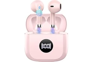 JXREV Cuffie Bluetooth Auricolari Bluetooth 5.4, Cuffie in Ear con 4 ENC Cancellazione Rumore Mic, Cuffie Senza Filo 40 Ore di Riproduzione, Cuffie Wireless HiFi Stereo IP7 Impermeabili per iOS & Android