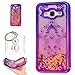 Produktbild Hülle Galaxy J3 2016 (5,0 Zoll) Hülle Transparent Hardcase,3D Galvanotechnik TPU Kreative Liquid Bling Hülle Case Für Samsung Galaxy J3 (2016) J320 (5,0 Zoll),Dynamisch Treibsand Flüssige Fließend Wasser Glitter Sparkle Klar Hart Plastik Tasche Kristall Handytasche Rückseite Hülle Schale Etui Für Samsung Galaxy J3 J310 / J3 (2016) J320 (5,0 Zoll) + Schlüsselanhänger (R) (7)
