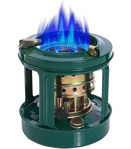 Ancien Réchaud émaillé à Pétrole 1 Mèche - Camping Vintage - Blanc Cassé